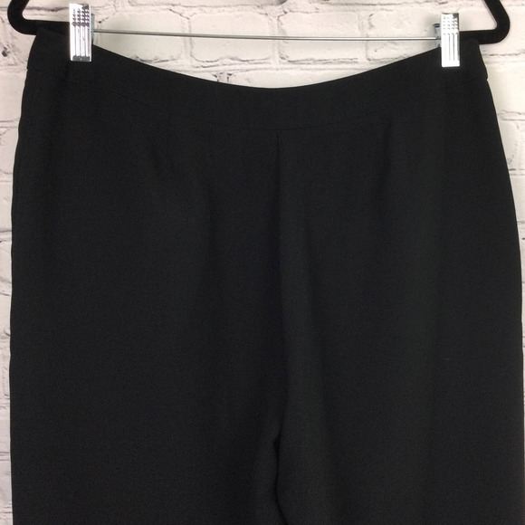 New York & Company Women’s Petite Flat Front Straight Leg Black Dress Pant 12 - Picture 4 of 13